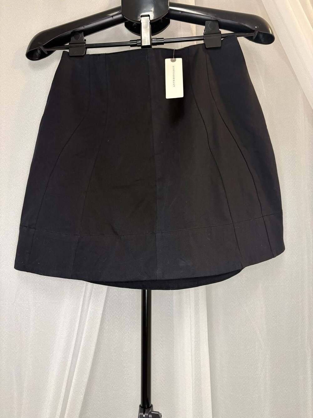 by Anthropologie Black A-Line Mini Skirt